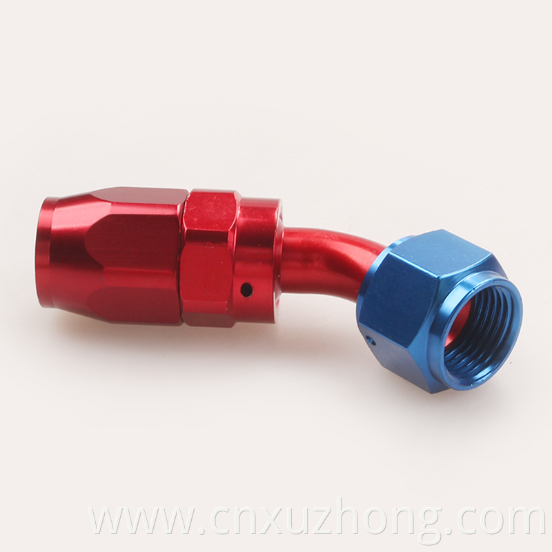 RASTP Oil Cooler Hose Fitting 45degree AN8